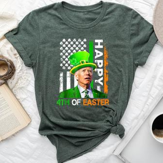 Happy 4Th Of Easter Joe Biden Us Flag Easter Bella Canvas T-shirt | Mazezy UK