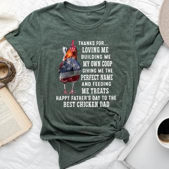 Happy Father's Day To The Best Chicken Dad Bella Canvas T-shirt - Seseable