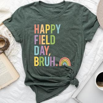 Happy Field Day Bruh Field Trip Fun Rainbow Teacher Student Bella Canvas T-shirt - Monsterry AU