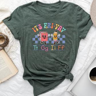 Happy Friday Lovers Fun Friyay Tgif Teacher School Bella Canvas T-shirt - Thegiftio UK