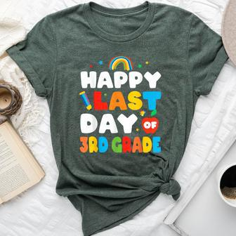 Happy Last Day Of 3Rd Grade Rainbow Teacher Student Bella Canvas T-shirt - Monsterry UK