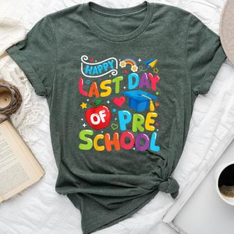 Happy Last Day Of Preschool Pre-K Teacher Student Graduation Bella Canvas T-shirt | Mazezy UK