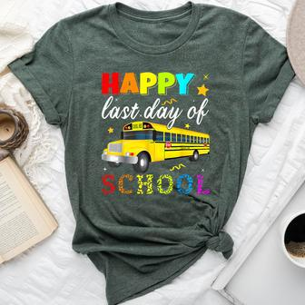 Happy Last Day Of School Bus Driver Off Duty Student Teacher Bella Canvas T-shirt - Seseable