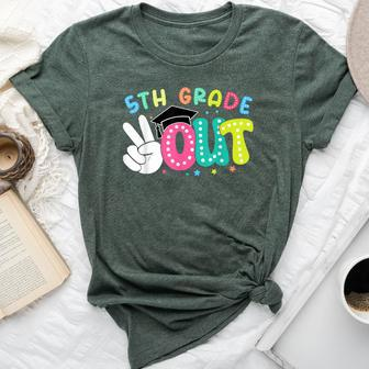 Happy Last Day Of School Peace Out 5Th Grade Graduation Bella Canvas T-shirt - Monsterry CA