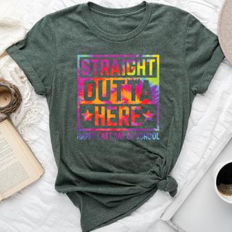 Happy Last Day Of School Teacher Straight Outta Here Bella Canvas T-shirt - Monsterry CA