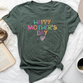 Happy Mother's Day 2024 For Mom Grandma Love Bella Canvas T-shirt | Mazezy DE