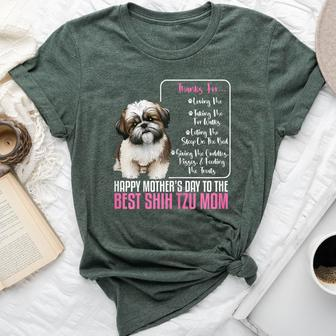 Happy Mother's Day To The Best Shih Tzu Mom Shih Tzu Mommy Bella Canvas T-shirt - Seseable