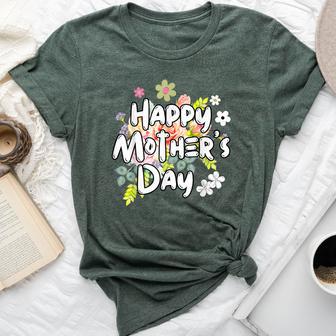 Happy Mother's Day Floral Mom Mommy Grandma 2024 Bella Canvas T-shirt - Monsterry AU