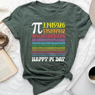 Happy Pi Day Colorful Pi Numbers 314 For Teacher Student Bella Canvas T-shirt - Monsterry