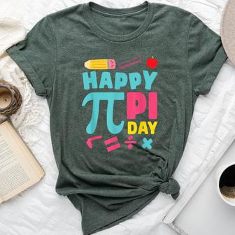 Happy Pi Day Mathematic Math Teacher Girl Bella Canvas T-shirt - Monsterry DE