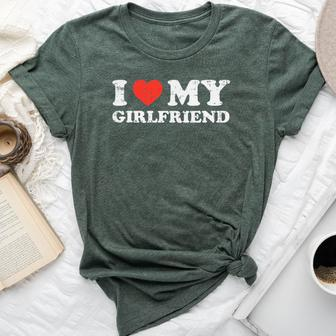 I Heart My Girlfriend Pocket Love Gf Couple Boyfriend Men Bella Canvas T-shirt - Thegiftio UK