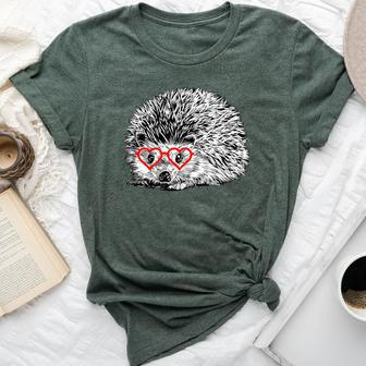 Hedgehog Valentines Day Pet Mom Animal Lover Bella Canvas T-shirt - Monsterry CA