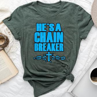 He's A Chain Breaker Christian Religious Bella Canvas T-shirt - Monsterry