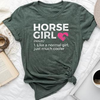 Horse Girl Definition Horse Lover Bella Canvas T-shirt - Thegiftio UK