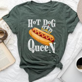 Hot Dog Queen Food Lover Sausage Party Graphic Bella Canvas T-shirt - Monsterry AU