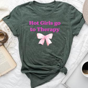 Hot Girls Go To Therapy Apparel Bella Canvas T-shirt - Monsterry