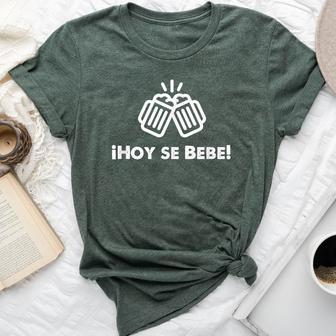 Hoy Se Bebe Cerveza Spanish For Or Women Bella Canvas T-shirt - Monsterry DE