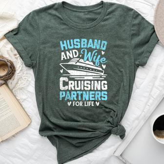 Husband And Wife Cruising Partners For Life Cruise Ship Bella Canvas T-shirt - Monsterry
