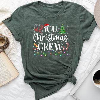 Icu Nurse Christmas Crew Intensive Care Unit Nurse Bella Canvas T-shirt - Seseable