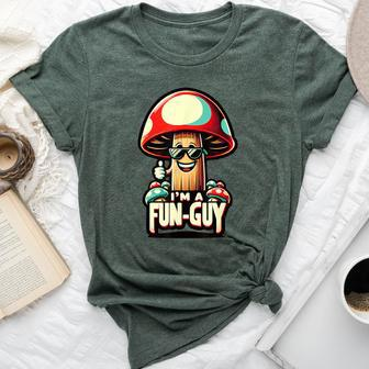 I'm A Fun-Guy' Amusing Mushroom Enthusiast's Pun Bella Canvas T-shirt - Seseable