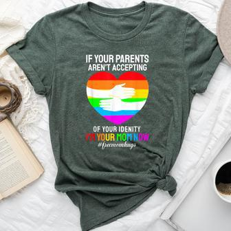 I'm Your Mom Now Free Mom Hugs Rainbow Lgbt Gay Lesbian Bella Canvas T-shirt - Seseable
