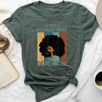 I'm Not A Regular Mom I'm A Dope Mom Dope Afro Black Queen Bella Canvas T-shirt - Thegiftio UK