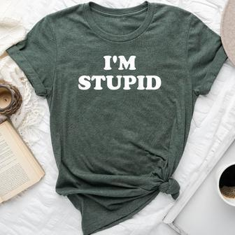 I'm With Stupid Matching Couples Sarcastic Bella Canvas T-shirt - Monsterry AU