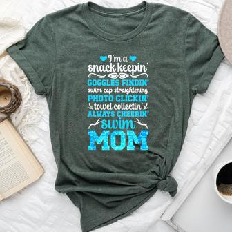 I'm A Swim Mom Of A Swimmer Mom Swimming Mother Swim Mama Bella Canvas T-shirt - Seseable