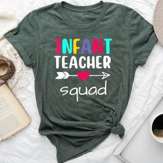 Infant Teacher Squad Matching Back To School First Day Bella Canvas T-shirt - Seseable