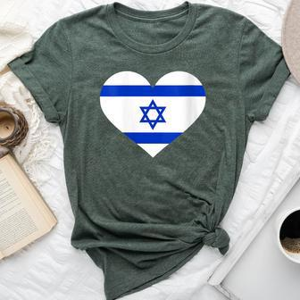 Israel Heart Flag Bella Canvas T-shirt - Monsterry