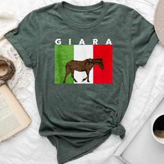 Italian Sardinian Giara Horse Bella Canvas T-shirt - Monsterry UK