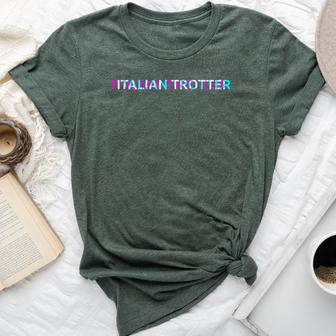 Italian Trotter Horse Breed Horseback Riding Bella Canvas T-shirt - Monsterry