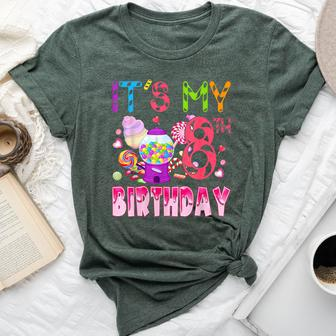 Its My 8Th Birthday Candy Candyland Birthday Girl 8 Year Old Bella Canvas T-shirt - Seseable