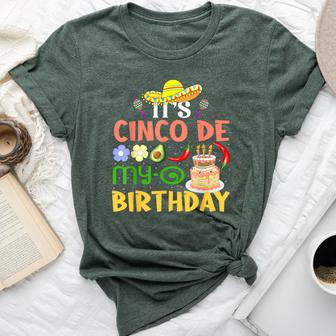 It's Cinco De My-O Birthday Born On Mexican Party Boys Girls Bella Canvas T-shirt - Seseable