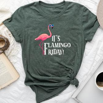 It’S Flamingo Friday Birds Wearing Glasses Bird Lover Bella Canvas T-shirt - Monsterry AU