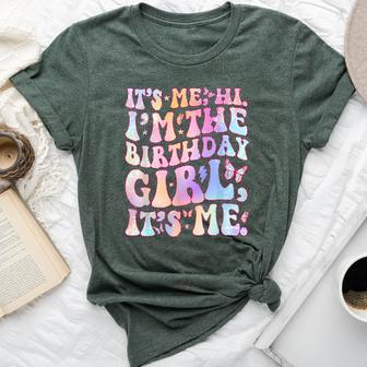 Its Me Hi I'm Birthday Girl Its Me Groovy For Girls Women Bella Canvas T-shirt | Mazezy