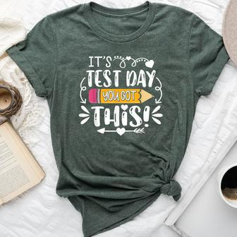 It's Rock The Test Testing Day You Got This Teacher Student Bella Canvas T-shirt | Mazezy