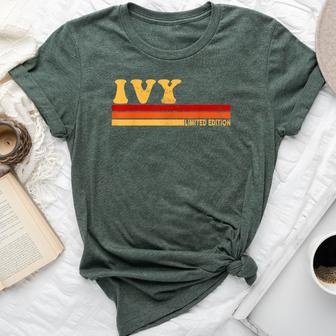 Ivy Name Personalized Cute Idea Vintage Ivy Bella Canvas T-shirt - Seseable