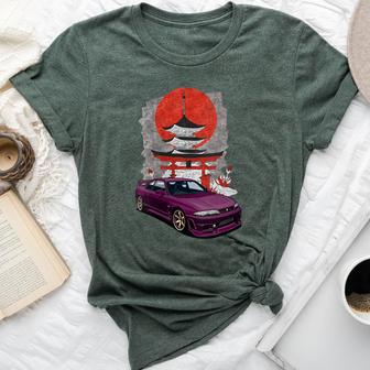 Jdm Skyline R33 Car Tuning Japan Shinto Shrine Drift Bella Canvas T-shirt - Monsterry UK