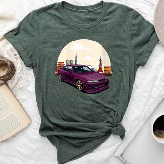 Jdm Skyline R33 Car Tuning Japan Tokio Drift Bella Canvas T-shirt - Monsterry