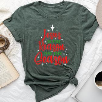 Jesus Is The Reason For The Season Christian Bella Canvas T-shirt - Monsterry