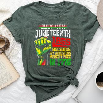 July 4Th Junenth 1865 Because My Ancestors Women Bella Canvas T-shirt - Monsterry DE