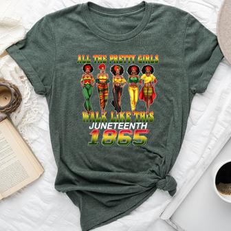 Junenth 1865 Celebrate Freedom Celebrating Black Women Bella Canvas T-shirt - Seseable