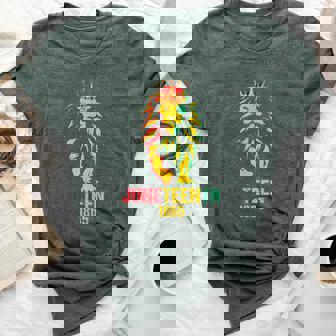 Junenth African American Black Lion 1865 King Women Bella Canvas T-shirt | Mazezy