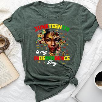 Junenth Is My Independence Day Pride African Womens Bella Canvas T-shirt - Seseable