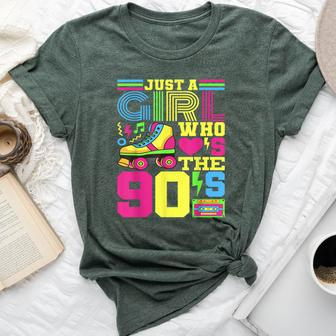 Just A Girl Who Loves The 90S Party 90S Outfit 1990S Costume Bella Canvas T-shirt - Seseable