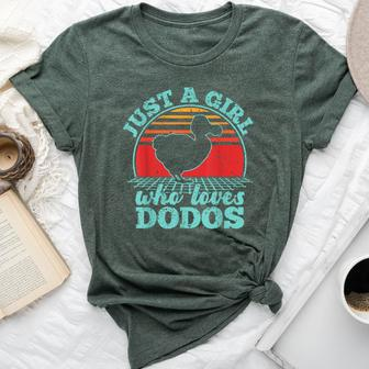 Just A Girl Who Loves Dodos Vintage 80S Style Women Bella Canvas T-shirt - Monsterry DE