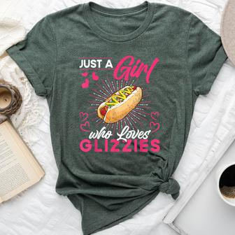 Just A Girl That Loves Glizzies Big Glizzy Gobbler Bella Canvas T-shirt - Seseable