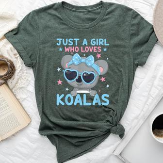 Just A Girl Who Loves Koalas Bear Koala Bella Canvas T-shirt - Thegiftio UK