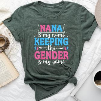 Keeper Of The Gender Nana Baby Announcement Family Party Bella Canvas T-shirt - Seseable